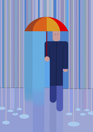 Painting: Walkin’ in the Rain